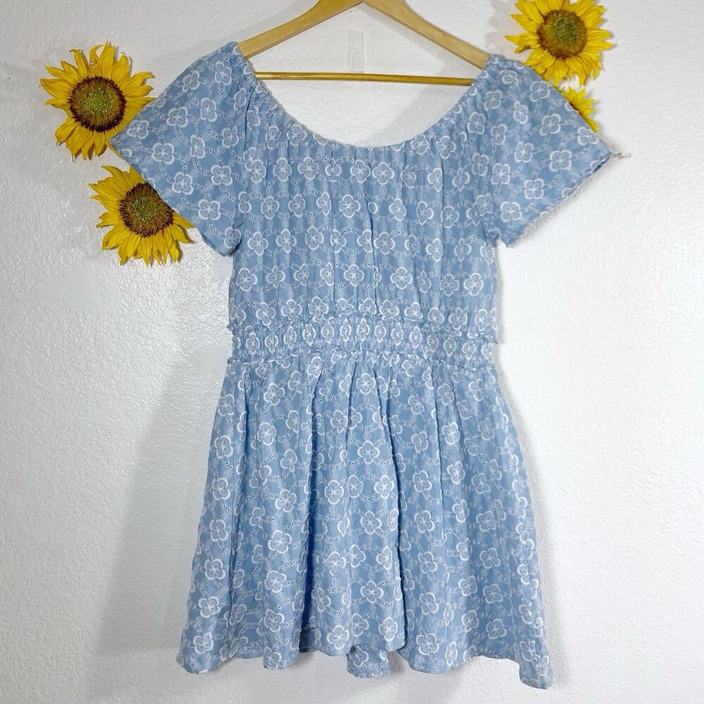 Boden Blue NWT Floral Embroidered Cottage Core Boho Summer Dress 8P - Picture 5 of 8